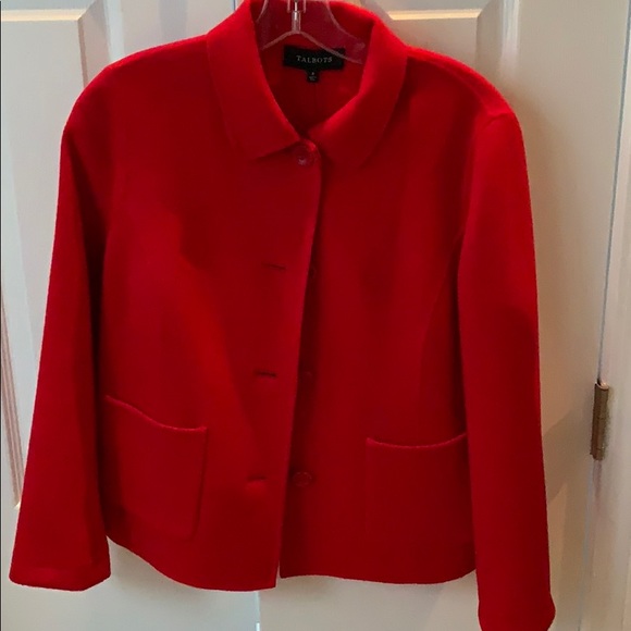 Talbots Red Wool Jacket - Picture 1 of 1